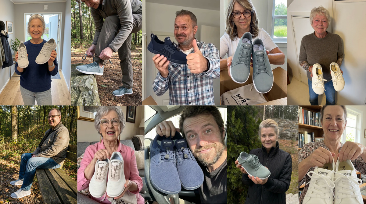 Customer with North Footwear shoes